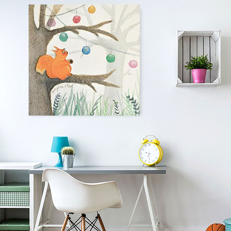 Decorate a child's room with paintings