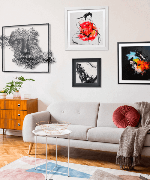 Exemples d'œuvres d'art : peintures et sculptures originales
