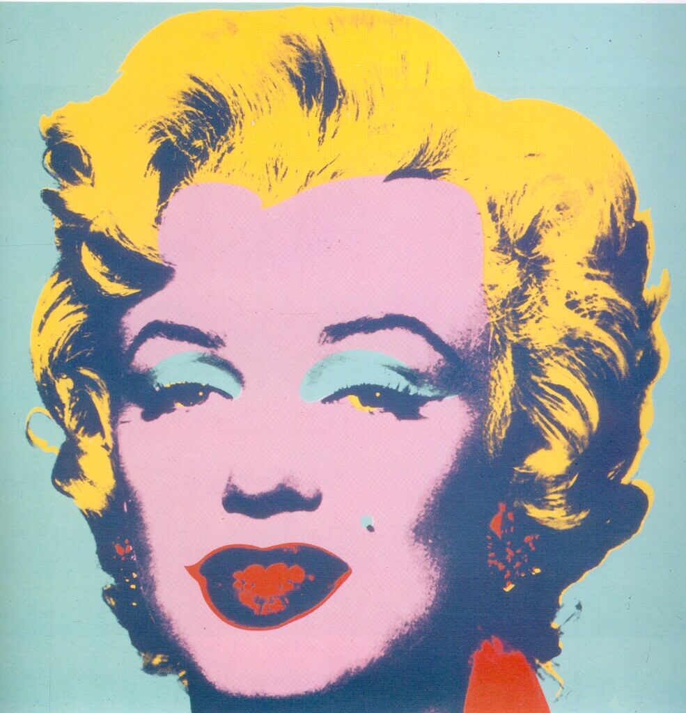 tableau pop art Turquoise Marilyn, Andy Warhol