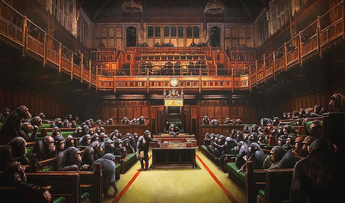 devolved parliament oeuvres banksy