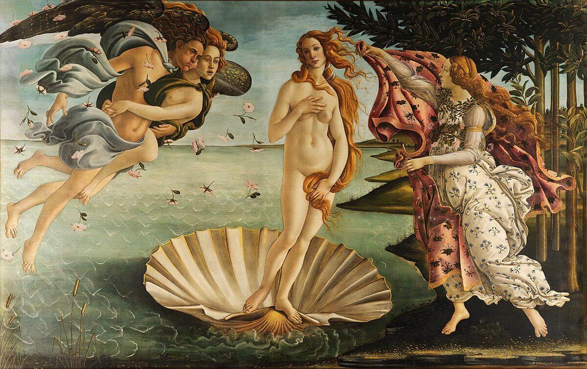 birth of venus by sandro botticelli : Nude in art