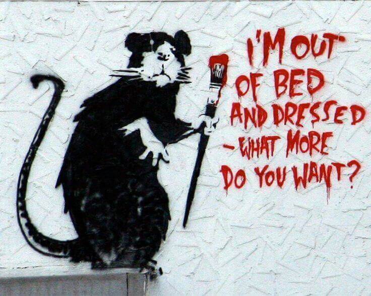 banksy rat bled street art