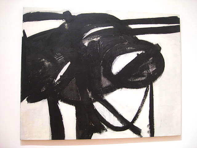 Chief by Franz Kline black and white painting