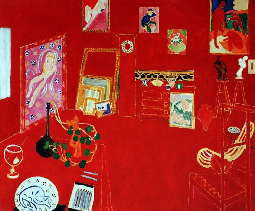 atelier rouge matisse artwork