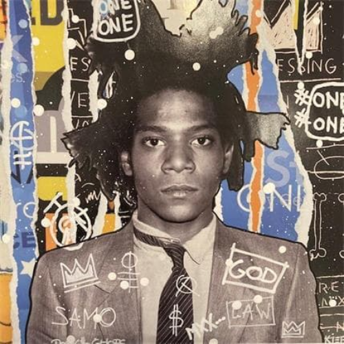 Artwork Carré d'artistes : Samo is dead by Lamboley Franck, illustrating Basquiat and his works