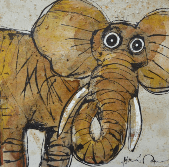 collection tableau éléphant par hervé maury