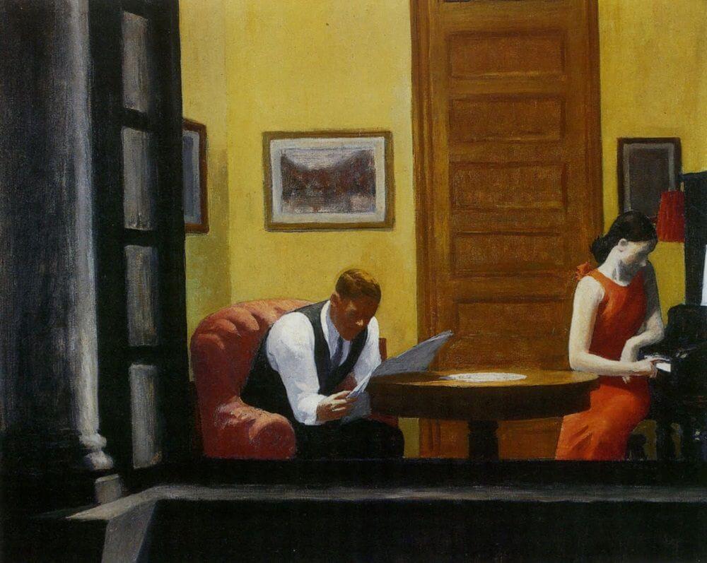 Room in New York, 1932 de edward hopper