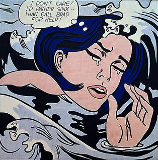 Drowning girl (1963) par roy lichtenstein