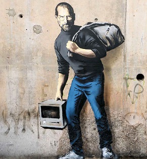 banksy steve jobs