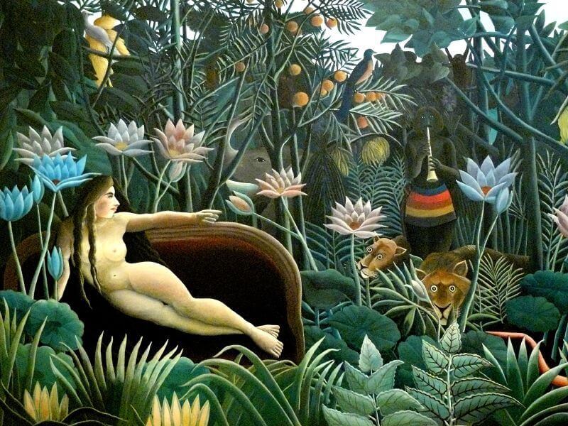 tableau singe « Le Rêve » - Douanier Rousseau en 1910