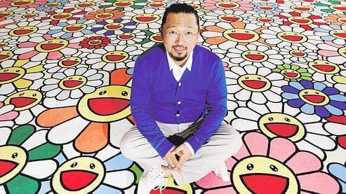 murakami fleurs imprimé célèbre 