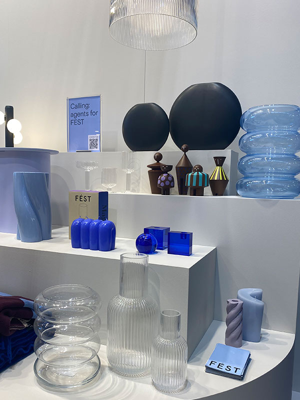 show maison&objet - designer colored glass