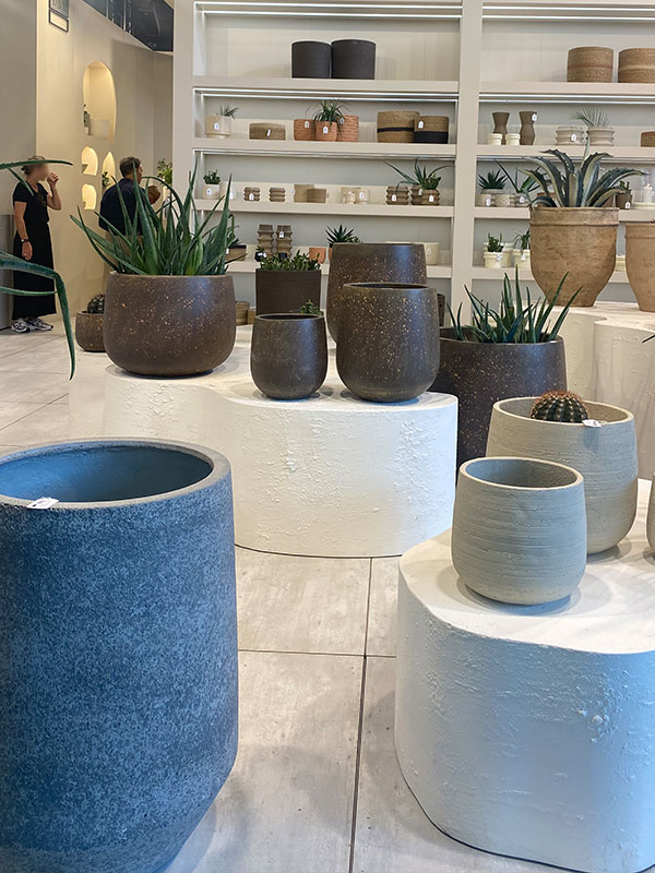salon maison et objet 2023 - ceramic flower pots