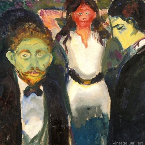 Munch's famous work jealousy