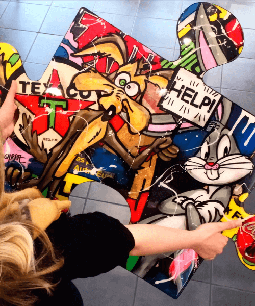 Œuvres de street art contemporain — peintures murales urbaines, courant artistique né dans les années 1980 devenu incontournable sur le marché de l’art