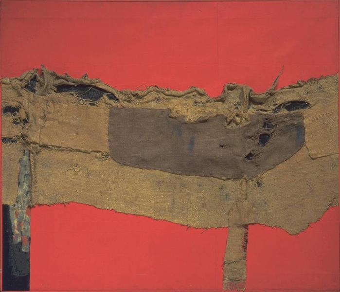 alberto burri sacking and ref picture its informel and abstract art