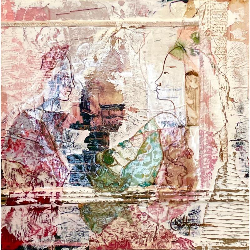 Peinture Mots piquants par Sablyne | Tableau Art Singulier Portraits Acrylique