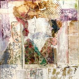 Painting Vanita del mundo by Sablyne | Painting Raw art Acrylic Portrait