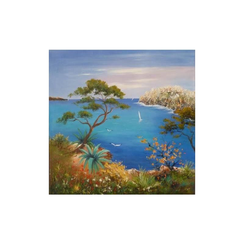 Gemälde Côte Varoise von Lyn | Gemälde Figurativ Landschaften Öl