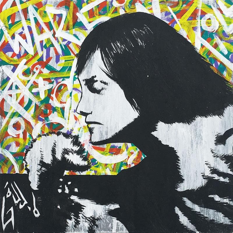 Gemälde Dream about your smell von Di Vicino Gaudio Alessandro | Gemälde Street art Alltagsszenen Acryl