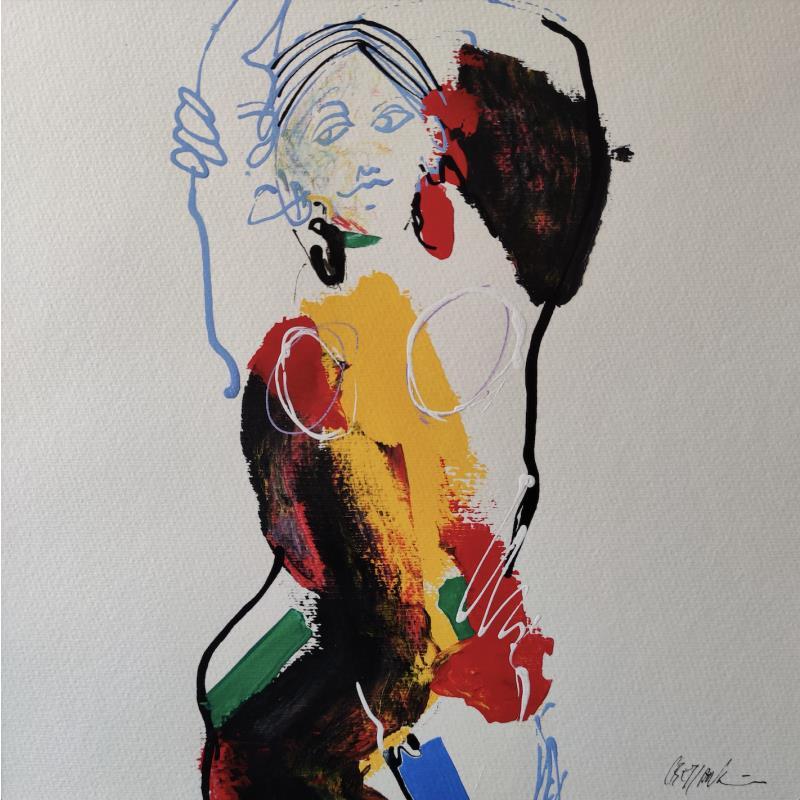 Painting 5336 by Cressanne | Painting Raw art Nude Acrylic