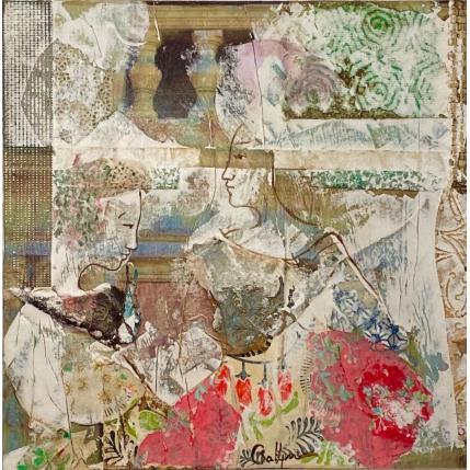 Peinture Coupable ingénue par Sablyne | Tableau Art Singulier Acrylique Portraits