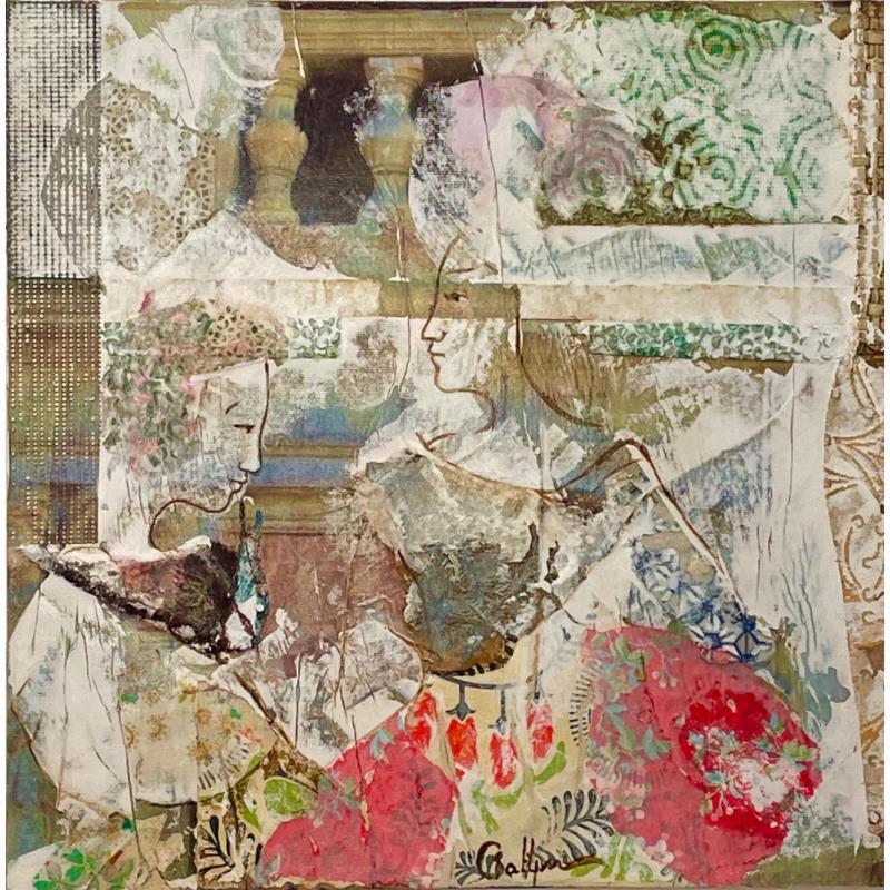 Peinture Coupable ingénue par Sablyne | Tableau Art Singulier Portraits Acrylique