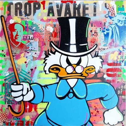 Peinture Trop avare par Euger Philippe | Tableau Pop-art Acrylique, Graffiti Icones Pop