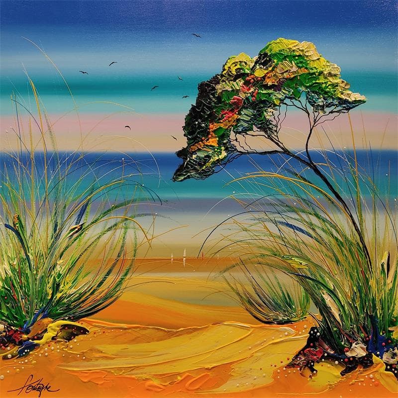 Peinture La Plage par Fonteyne David | Tableau Acrylique