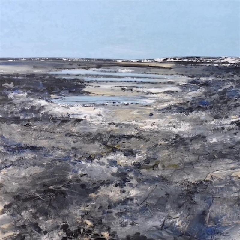Peinture Marée basse par Fièvre Véronique | Tableau Figuratif Marine Acrylique
