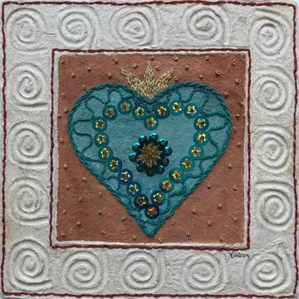 Painting The heart is king by Vazquez Laila | Painting Subject matter Watercolor Landscapes, Pop icons