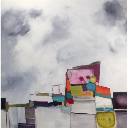 Peinture Ma belle étoile par Lau Blou | Tableau Abstrait Acrylique minimaliste