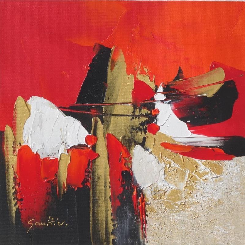 Painting Composition 5 by Gaultier Dominique | Painting Figurative Minimalist Oil