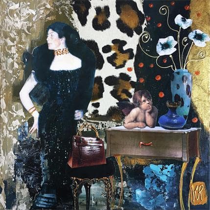 Painting La pensée de l'ange by Romanelli Karine | Painting Figurative Life style