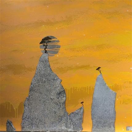 Gemälde Un être de pleine conscience N°3387 von Lemonnier  | Gemälde Figurativ Acryl Landschaften