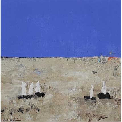 Peinture M 475 par Moracchini Laurence | Tableau Abstrait Acrylique Marine, Paysages