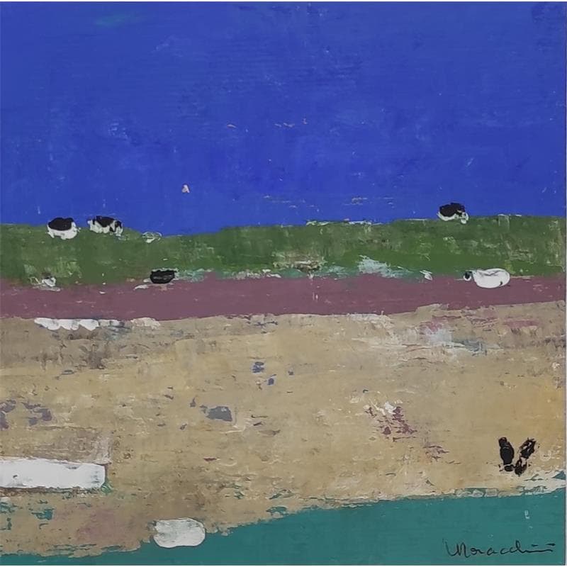 Peinture M 479 par Moracchini Laurence | Tableau Abstrait Paysages Marine Acrylique