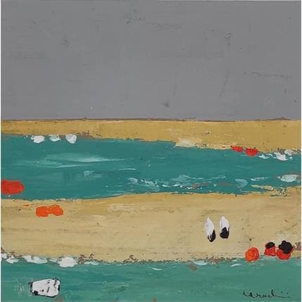 Painting M 480 by Moracchini Laurence | Painting Abstract Acrylic Landscapes