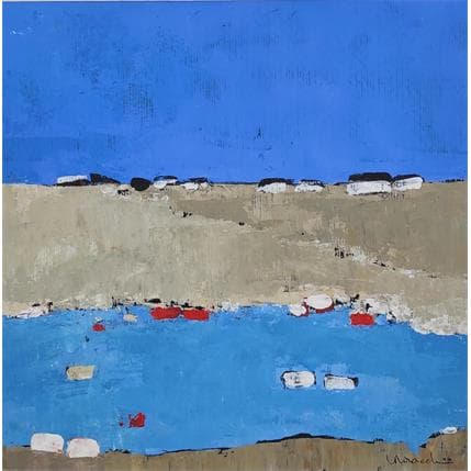 Peinture D 381 par Moracchini Laurence | Tableau Abstrait Acrylique