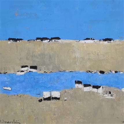 Peinture D 386 par Moracchini Laurence | Tableau Abstrait Acrylique, Huile Paysages