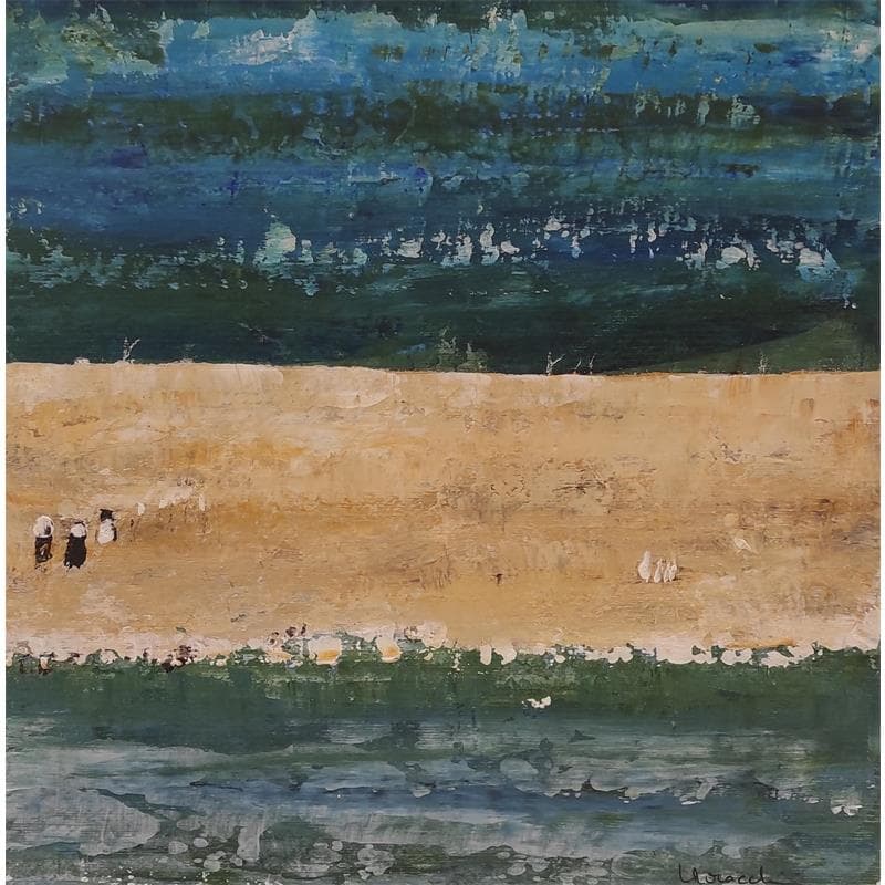 Painting T 404 by Moracchini Laurence | Painting Abstract Landscapes Marine Acrylic