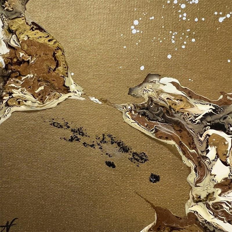 Peinture C 998 par Naen | Tableau Abstrait Minimaliste Carton Acrylique