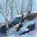 Painting Winter White by Carrillo Cindy  | Painting Figurative Landscapes Oil