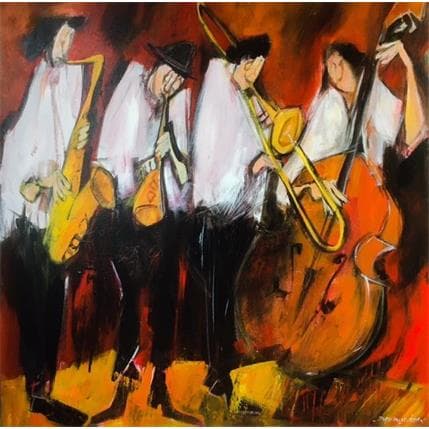 Peinture Harmonie à quatre par Signamarcheix Bernard | Tableau Figuratif Acrylique Scènes de vie