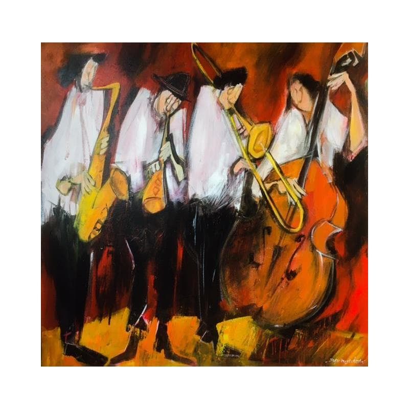 Peinture Harmonie à quatre par Signamarcheix Bernard | Tableau Figuratif Scènes de vie Acrylique