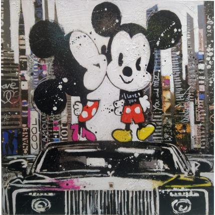 Peinture Mickey and Minnie with Royce Rolls par Cornée Patrick | Tableau Pop-art Icones Pop