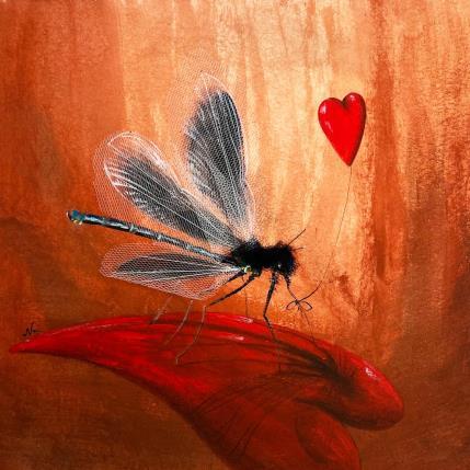 Peinture Une pause sur l'amour par Nai | Tableau Surréalisme Acrylique animaux