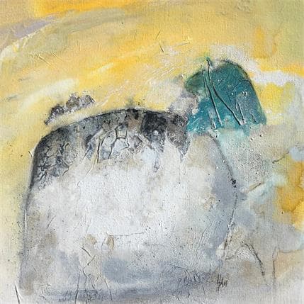 Peinture Flânerie 3 par Han | Tableau Abstrait minimaliste