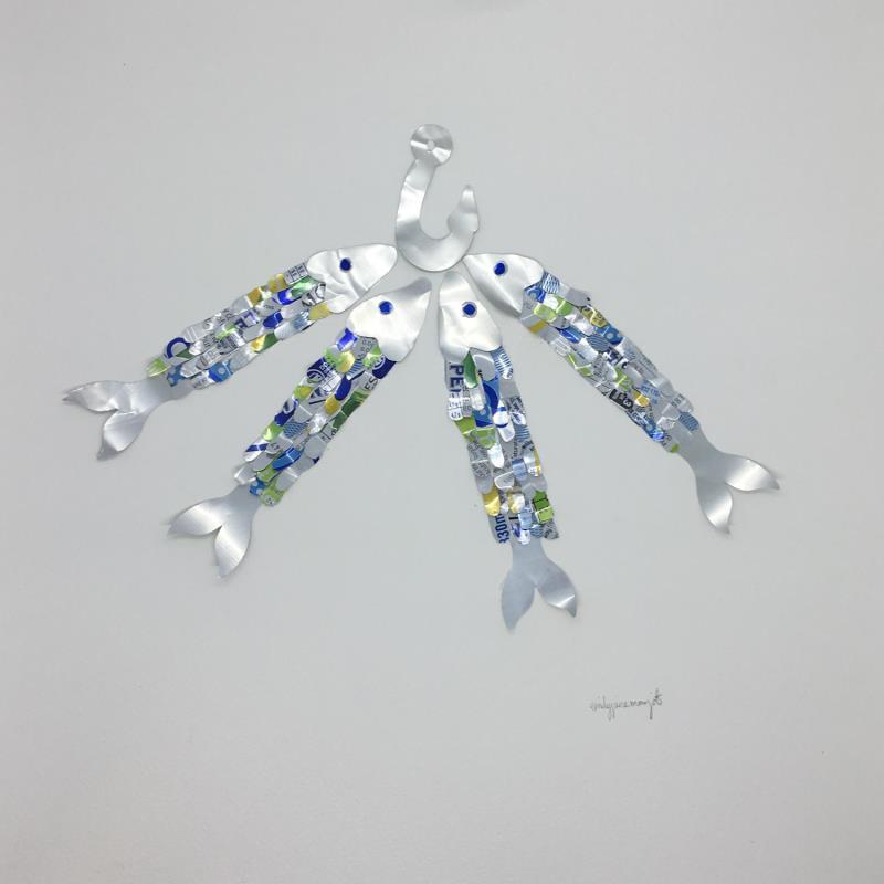 Peinture EJM 016 par Marjot Emily Jane  | Tableau Art Singulier Matiérisme Animaux