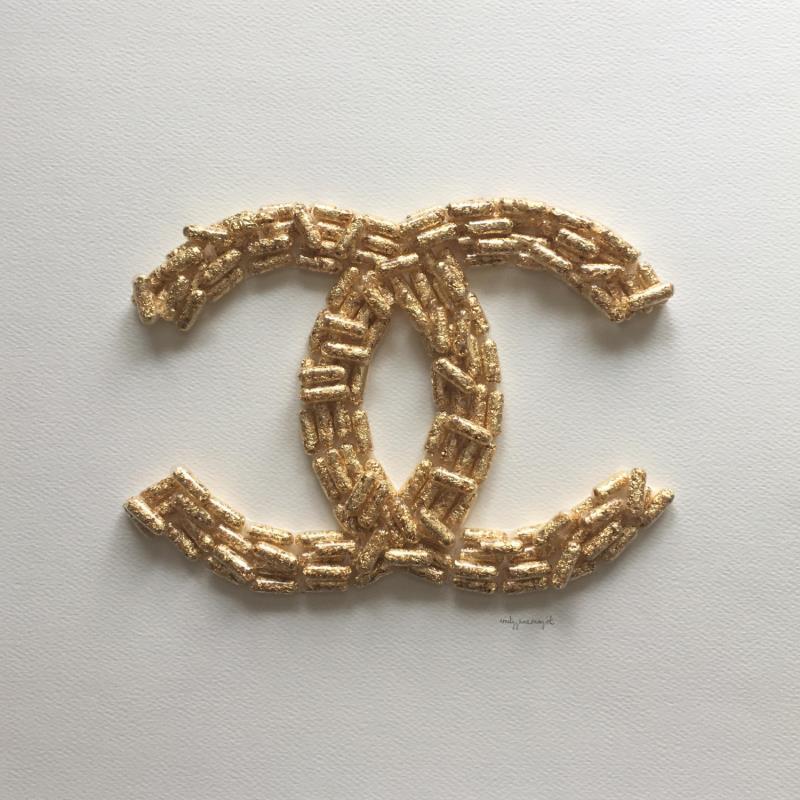 Painting Chanel by Marjot Emily Jane  | Painting Abstract Subject matter Minimalist